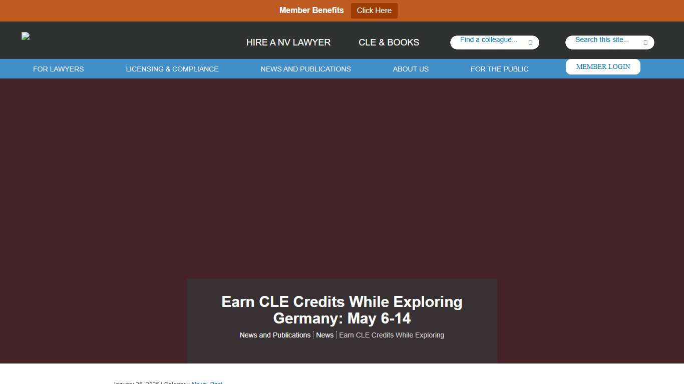 Earn CLE Credits While Exploring Germany: May 6-14 – State Bar of Nevada